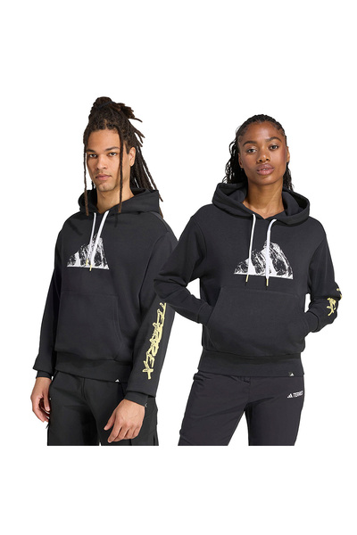 adidas Снігова унісекс чорна куртка для активного відпочинку JM6363