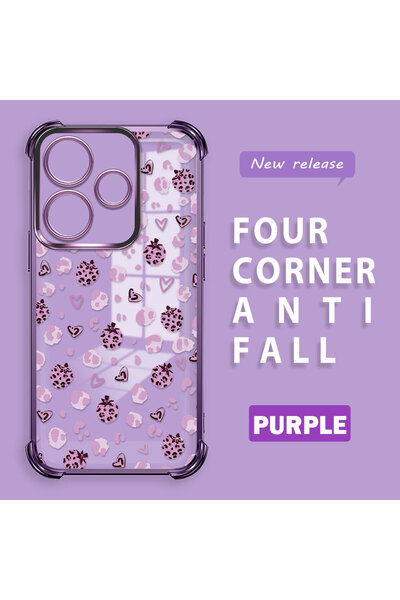 ucuc حافظة حماية من السيليكون الشفاف المتوافقة مع هاتف Xiaomi Redmi 13 4G بأن...