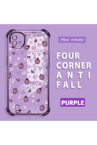 ucuc حافظة واقية من السيليكون الشفاف المتوافقة مع Realme C20/C20A بأنماط الفر...