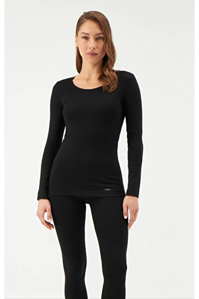 Dagi Women's 0 Neckline Long Sleeve Thermal / 47% Viloft 47% Polyester 6% Elastane Single Top