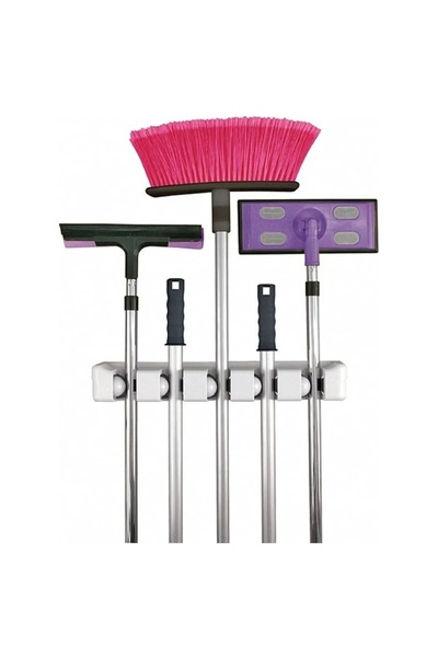 oneon express Sihirli tutamaç mop tutucu askı, çok amaçlı askılık duvara monte