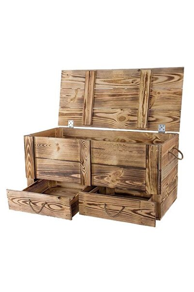 Bamena Wood Arte Ahşap Sandık