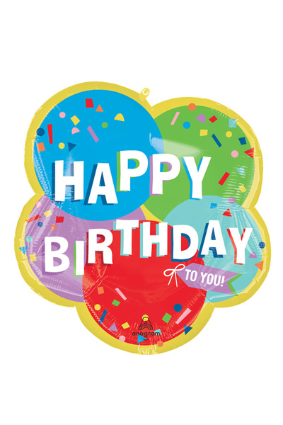 Anagram Balon folie LA MULȚI ANI 60x63 cm