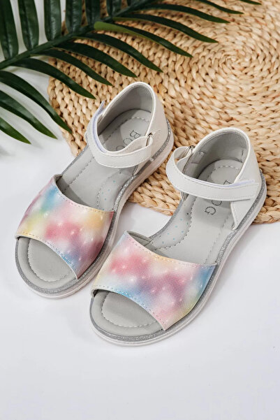 Zaira Λευκά σανδάλια για κορίτσια από οικολογικό δέρμα Kaida #21724 - 36