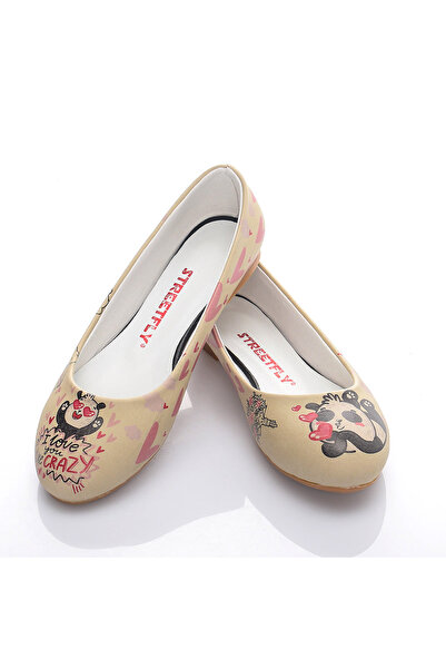 Streetfly Valentine's Day Themed Multicolored Women's Ballerinas