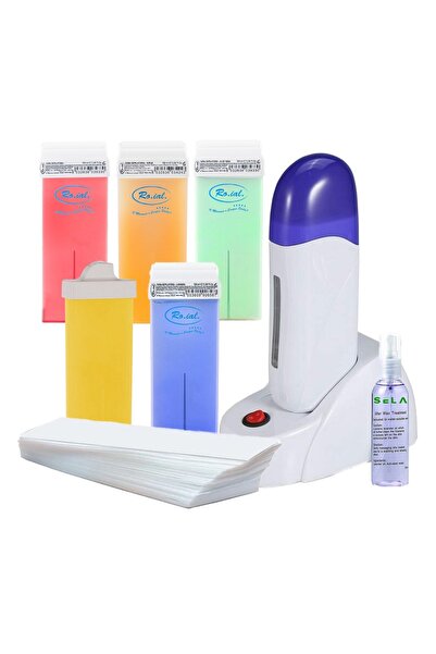 SELA Kit de epilare cu cartuș Royal nr. 62, încălzitor de ceară cu doc