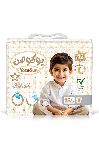 YokoSun Premium Baby Diaper Pants, size 6 / XXL (15-23 kg) 28 pieces, 1 pack