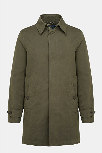 Edwards Erkek Koyu Yeşil Su Geçirmez Trençkot