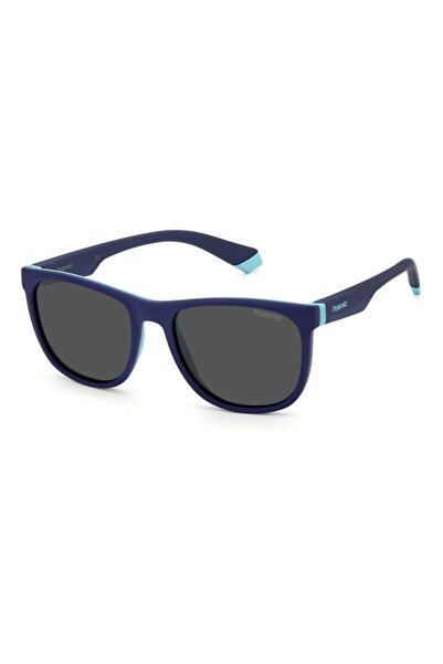 Polaroid Polarized Sunglasses Boys PLD 8049/S ZX9/M9, Plastic, Blue, 49 mm