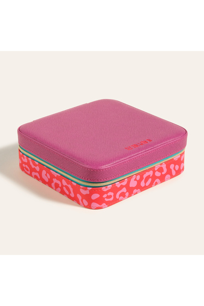 Zsa Zsa Zsu Meılın Pvc Takı Kutusu 18.5 X 18.5 X 6.2 Cm Kırmızı - Pembe