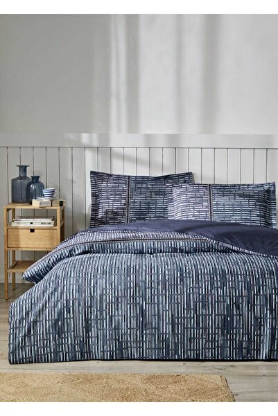 Özdilek Ranforce Çift Kişilik Battal/King Size Nevresim Takımı Modra Mavi