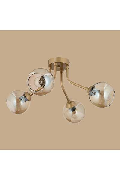 Bella Maison Jessica 4'lü Bal Camlı Avize Eskitme (66x32 cm)