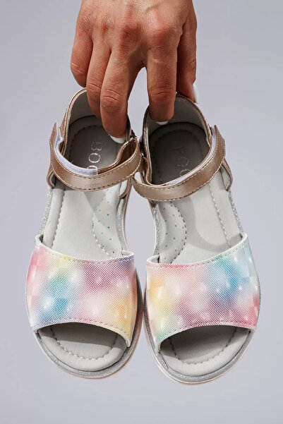 Zaira Χρυσά σανδάλια για κορίτσια από οικολογικό δέρμα Kaida #21726 - 36