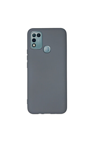 NewFace Infinix Hot 10 Play Case Nano Inside Velvet Silicone - Gray