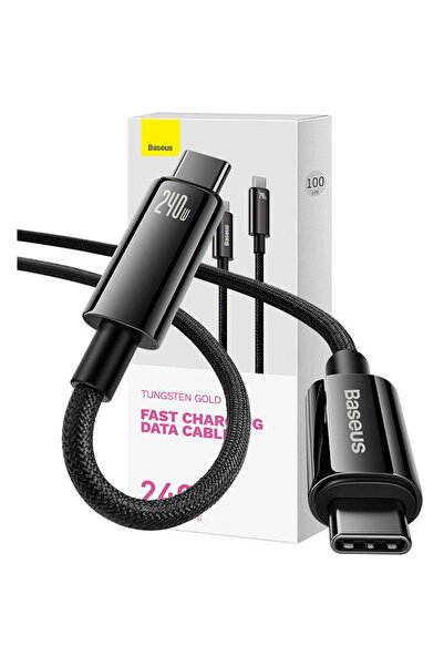 Baseus USB-C to USB-C Tungsten Gold 240W 1m (black)