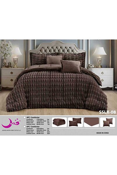 Moon Winter quilt with fur face and double velvet size 230*250 - double