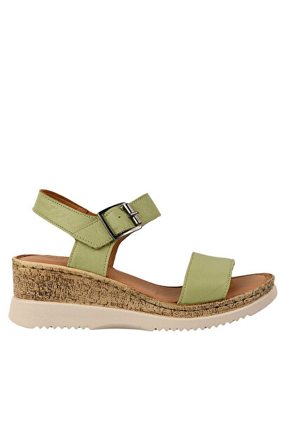 Anna Viotti Casual sandals, women, ANNA VIOTTI, green, leather 40