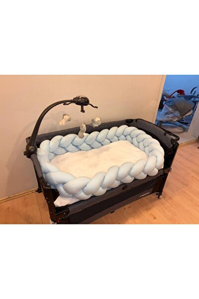 Cozibo واقي سرير محبوك ثلاثي الطبقات بطول 350 سم - واقي سرير