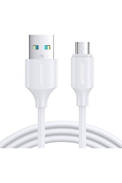 Joyroom Cablu USB la Micro-USB, Quick Charging, 480Mbps, 2.4A, 1m, White