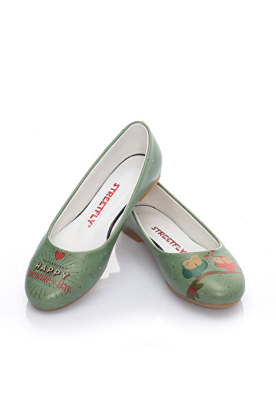 Streetfly Valentine's Day Themed Multicolored Women's Ballerinas