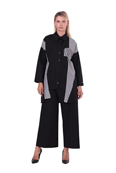 Invee 7138 Pocket Detailed Shirt - Black