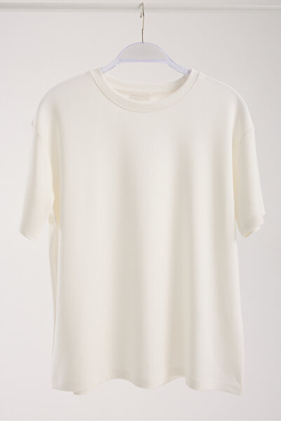 Moda Days Tricou casual cu mânecă scurtă basic pentru femei guler rotund