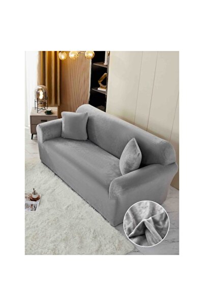 MHR Husă de canapea elastică din catifea pentru 2 locuri