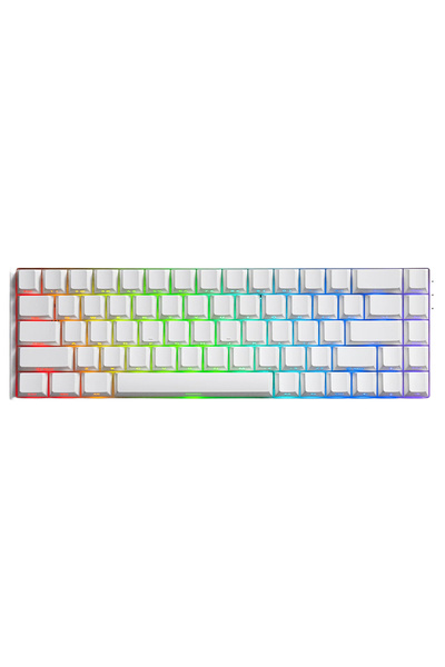AKKO MONSGEEK FUN68 HE White %65 Flash Manyetik Sw HE Hotswap RGB Kablosuz İn...