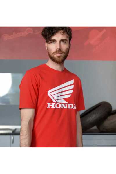 Honda KANAT LOGOLU KIRMIZI T-SHIRT (08HOV-T19)