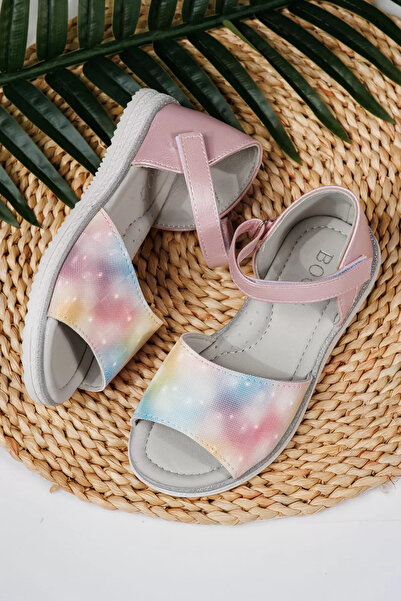 Zaira Ροζ σανδάλια για κορίτσια από οικολογικό δέρμα Kaida2 #21727 - 30