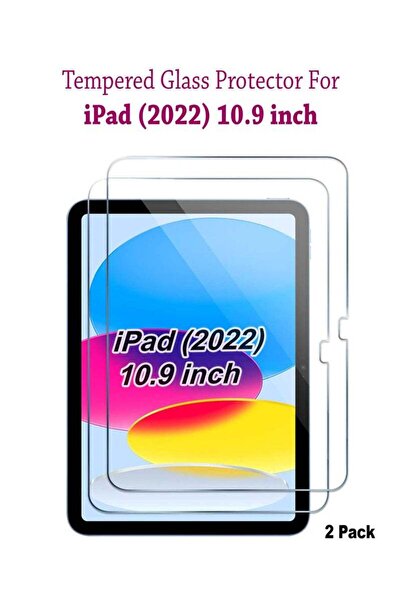 Generic عبوة من قطعتين من واقيات الشاشة الزجاجية المقواة لجهاز آيباد أبل مقاس...