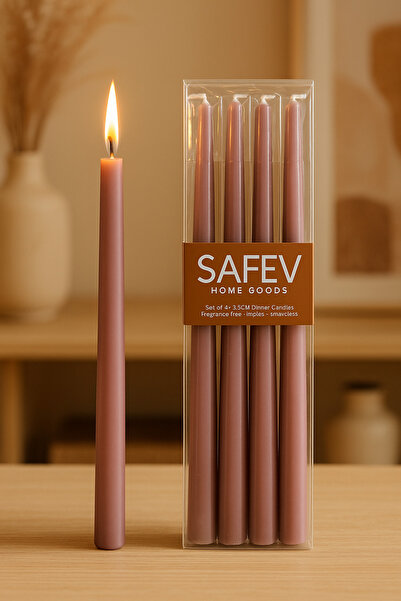 Şahane Pazar Dekoratif Set 4’lü Şamdan Mum Yemek Masası Özel Gün Ev Dekorasyo...