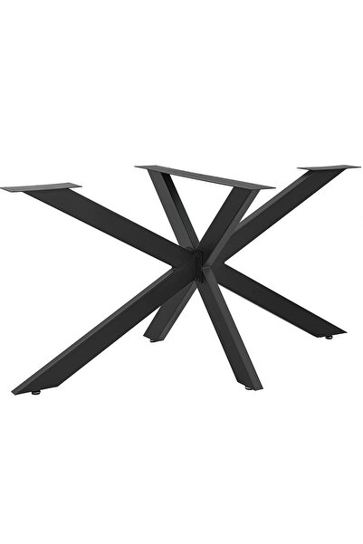 TOLIAHOME طاولة طعام معدنية، طاولة اجتماعات، قاعدة أثاث مقاس 120×68×71 سم