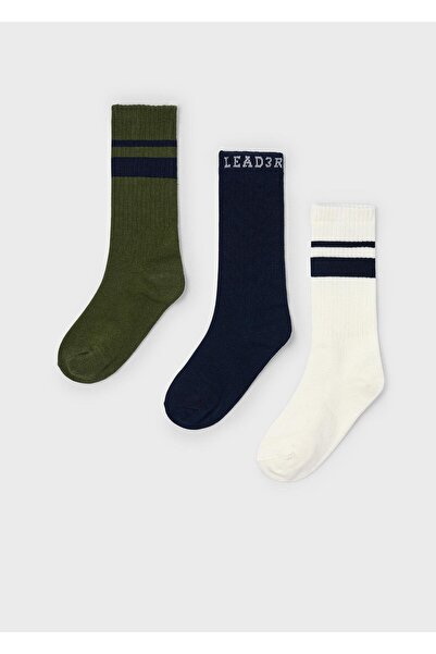 MAYORAL Комплект от 3 чифта чорапи за момчета, тъмносини