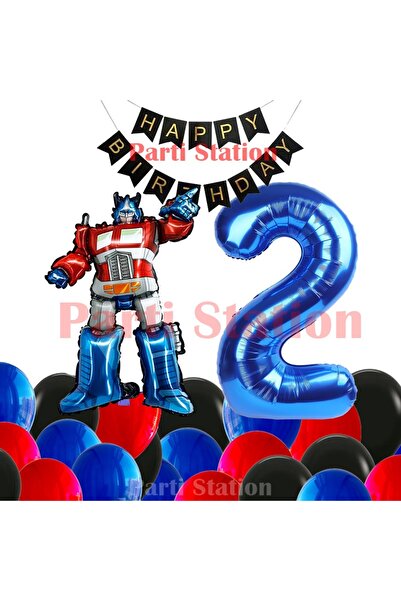 Parti Station مجموعة بالونات عيد الميلاد الترانسفورمرز أوبتيموس برايم لعمر سن...