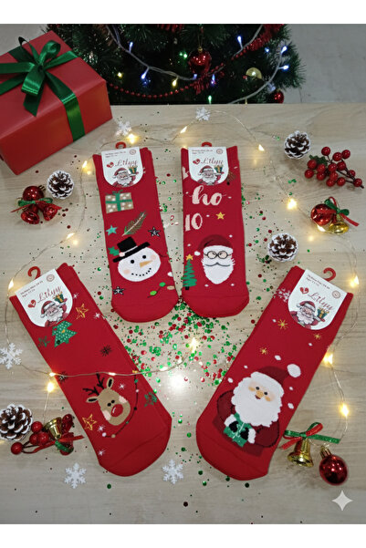 Lilyy Çorap КОЛЕДНИ И НОВОГОДИШНИ ДЕТСКИ КЪРПИ ЗА КРАКА, ПАРФЮМИРАНИ, ПРАНИ 4...