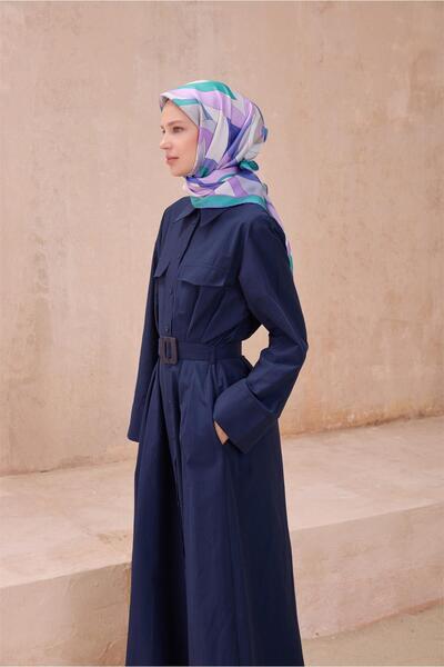 Belli Eșarfă de mătase cu model floral 4108D TWILL