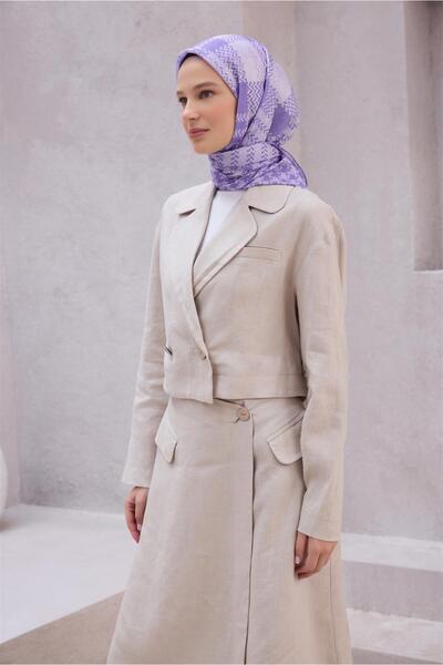 Belli Eșarfă NOVA LILA cu model cu urme de gheață 1000