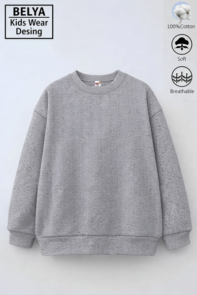 Belya Kids Wear قماش قطني جاكار منسوج بنمط جلد السمك قصة فضفاضة سالونيك للأطفال من الجنسين