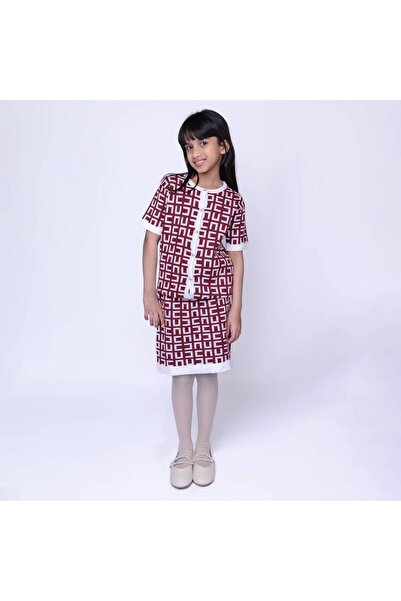 Mamnon تيور قطعتين عنابي ابيض