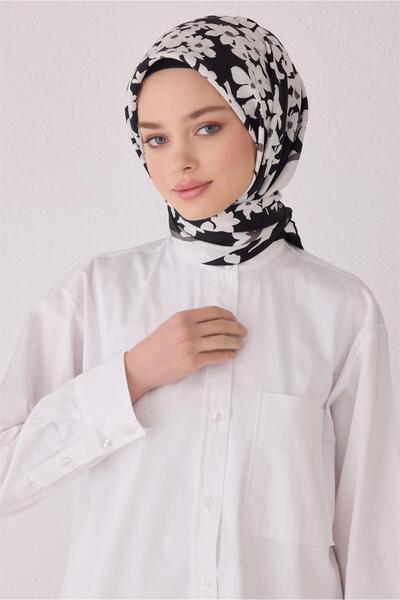 Belli Eșarfă de mătase cu model floral 4044D (Twill)-84