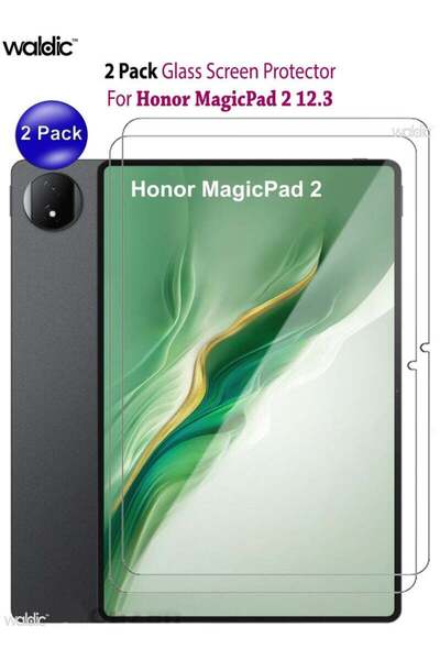 Generic عبوة من قطعتين من واقي الشاشة الزجاجي المقوى لجهاز Honor MagicPad 2 12.3