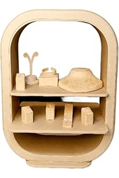 Lamsit Ibdaa Jewelry Box Design 05 - Large Open Jewelry Organizer 40x40x65 cm