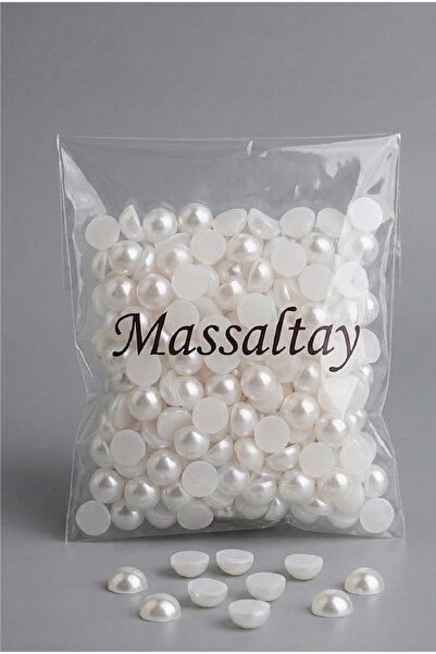 Massaltay Κρεμ ημι-μαργαριτάρια 8 χιλιοστών 100 τεμάχια – Υλικό για κοσμήματα...
