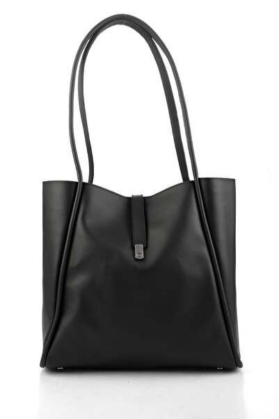 Bambi Siyah Kadın Omuz Çantası C06592349909