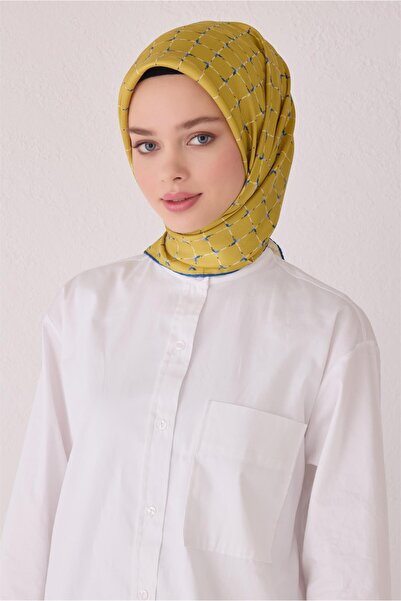 Belli Eșarfă de mătase cu model geometric 4048D (Twill)-83