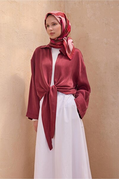 Belli ÇIÇEK DESEN İPEK EŞARP 4108D TWILL