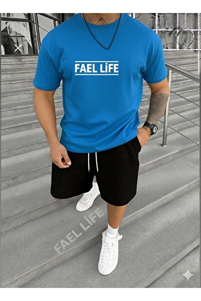 FAEL LİFE طقم ملابس للأولاد والبنات يتكون من تي شيرت مطبوع وشورت وقميص علوي و...