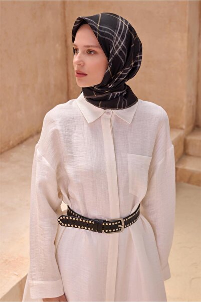 Belli Eșarfă de mătase cu model clasic 4122D TWILL