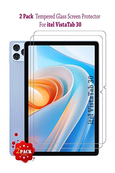 Generic 2 Pack Tempered Glass Screen Protector HD for itel VistaTab 30